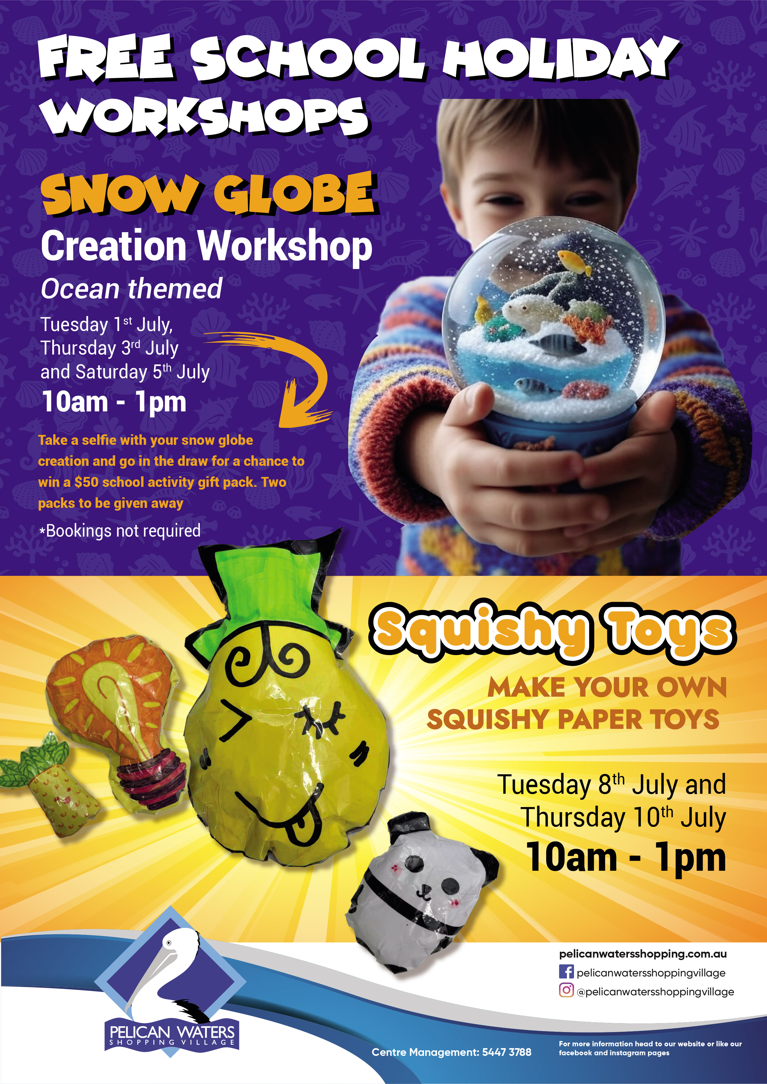 Make a Splash These School Holidays at Pelican Waters Shopping Centre!                                                                                                                                                                             